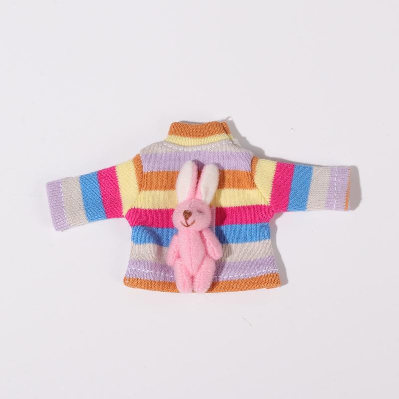 OB11 Doll Clothes Cute Bear Rabbit Collar Short Sleeve Shorts Coat for Obitsu11, Molly, GSC, YMY, 1/12bjd Clothes Accessories