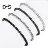 4Pcs/Set Beach Bracelet Fine Workmanship Non-Fading Stacked Bracelet Faux Crystal Versatile Bracelet for Daily Wear