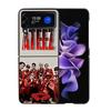 K-KPOP A-ATEEZ Coque Case For Samsung Galaxy Z Flip 7 6 Flip4 Flip5 Zflip3 Black Hard PC Phone Shell Protective Cover