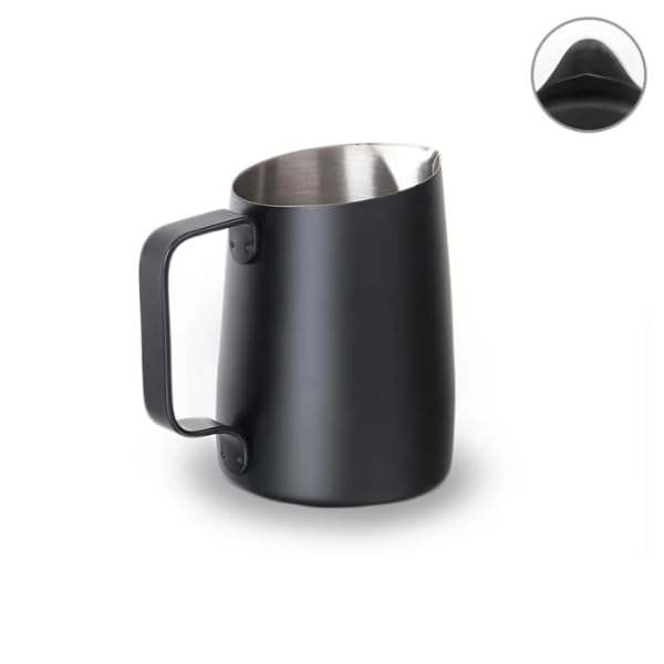 [Official] WPM  Round Spout Milk Pitcher, 450ml, HC7106BK (Black)