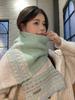Women Soft Sweet Jacquard Knitted Scarf Headscarf Ladies Casual Warm Scarve Mujer Wrap Shawl New Winter Student Young Girl