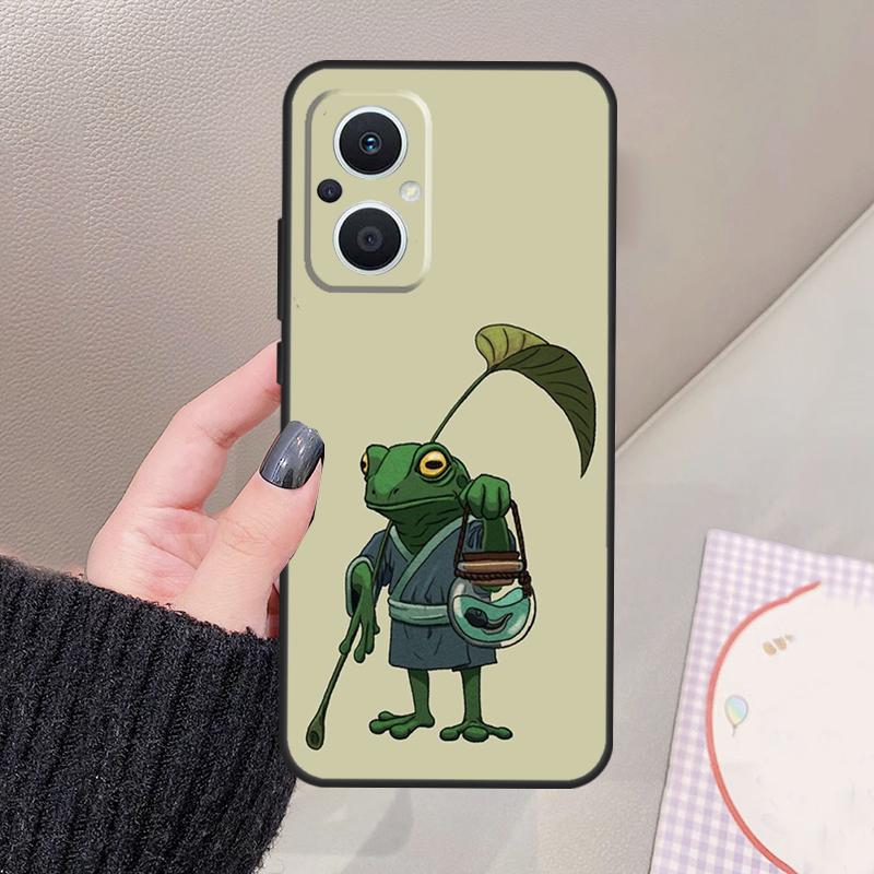 Cute Mouse Axolotl Frog Wizard Funda For OPPO Reno 12 14 13 11 10 Pro 11F 12F 13F 14F 7 8 Lite OPPO Find X6 X5 X8 X9 Pro Case