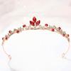1pc Girl's Simple Sweet Princess Crown Headband Fashionable Shiny Crystal Party Photography Props Jewelry Hair Accessories Crown