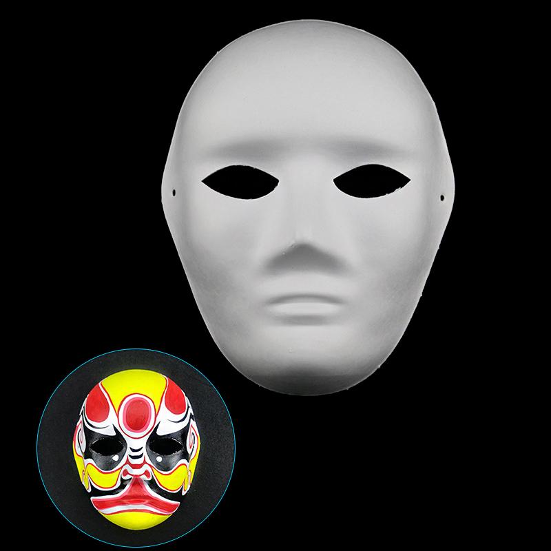 DIY Maska Bílá Ručně Malovaná Maska Buničinová Maska Prázdná Maska Maska Bílý Embryo Malovaná Ručně Malovaná Maska