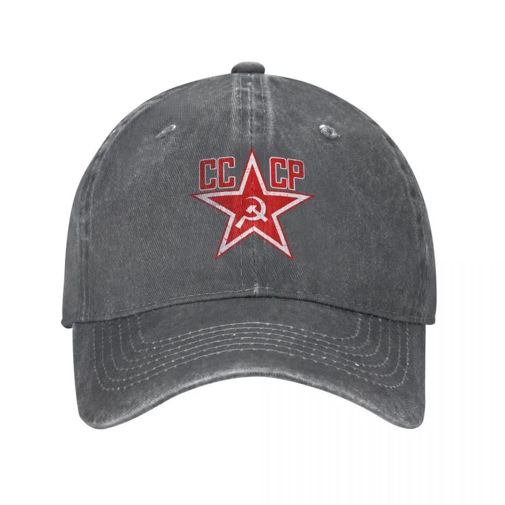 New Russian Soviet CCCP Denim Baseball Cap Snapback Hat Men Women Army Military National Emblem Cap Summer Casquette Gorras