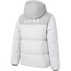 Anta Training Series Letter Splicing Hooded Short Down Jacket Women Outerwear Grass-Winter-Gray Pine-Gray-Green 162347939-2