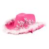 Adult Western Hat with Lace Trim and for Costume Party