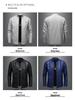 Herren Slim Fit Stehkragen Lederjacke - Trendiger Herbst Motorradmantel