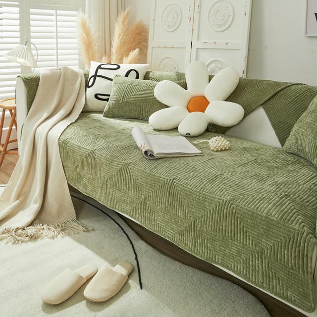 

Однотонные чехлы для диванов, утолщенные полотенца из синели, чехлы для диванов в гостиную, накладки на эркерные окна, чехлы для диванов в форме буквы L, домашний декор 70x70cm A