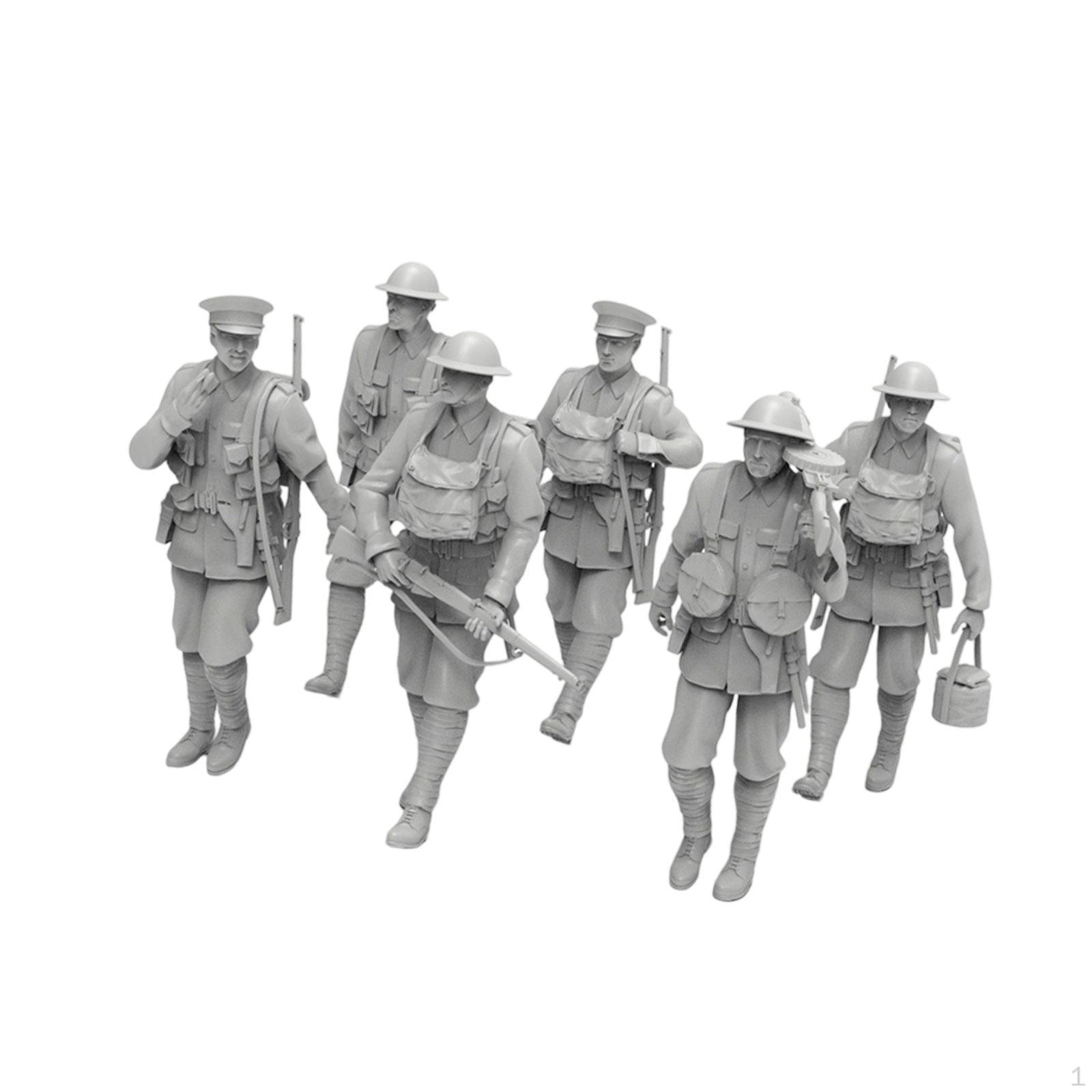 

6 штук Британские фигурки Модели Миниатюрные фигурки Мужчины Игровой набор Игрушки DIY Раскрашивание для Игр Поделки 3cm High