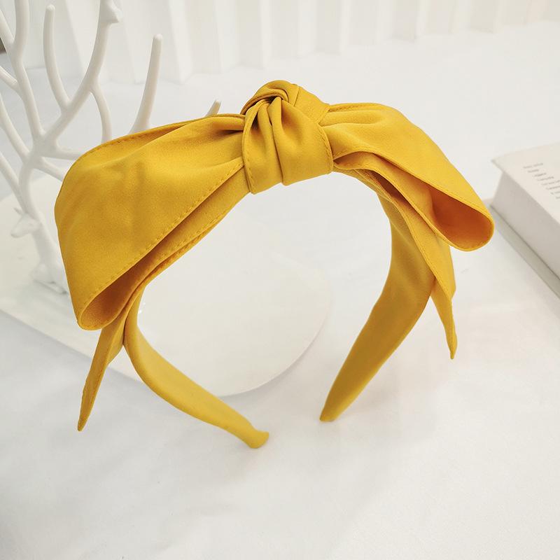 Colorful Satin Big Bow Hairbands Headbands Ornament Accessories Hair Accessories