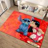 1pz Tappeto Area Tappeto Disney Lilo e Stitch Antiscivolo Lavabile a Mano Tappetino per Pavimento Adatto per Soggiorno Camera da Letto Decorazione Casa