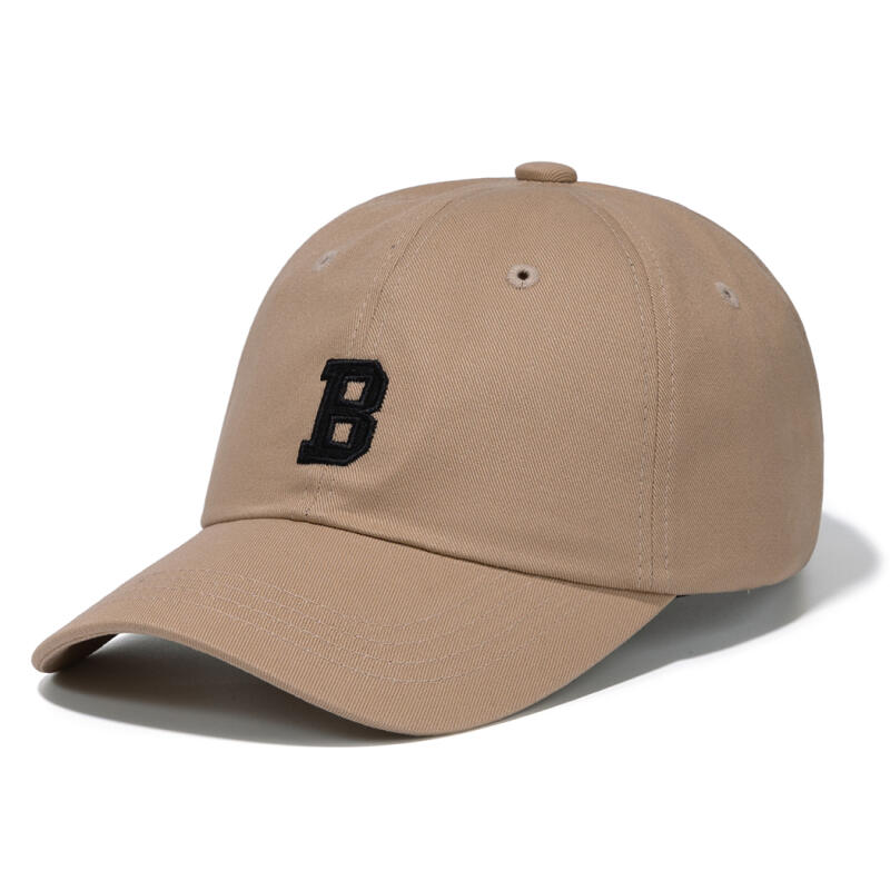 Non-Logo Curve Cap - Beige