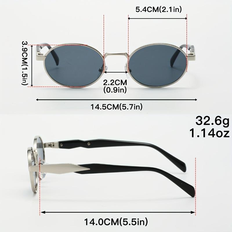 2pcs - Fashionable Textured Exquisite Small Round Frame Glasses