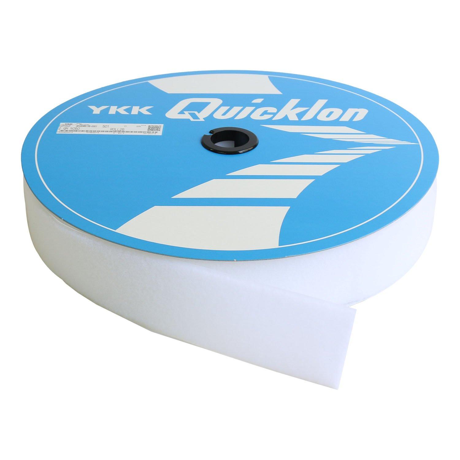 

Nippon Chuko NBK Quicklon Side 5cm Wide x 25m Mohair, B, Sew-on, White, Roll, QN50-501-25B белый