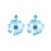 Pinkdudu Exaggerated Flower Zinc Alloy Earrings Fashion Simple Vacation Drop Earrings Women Jewelry PD2257