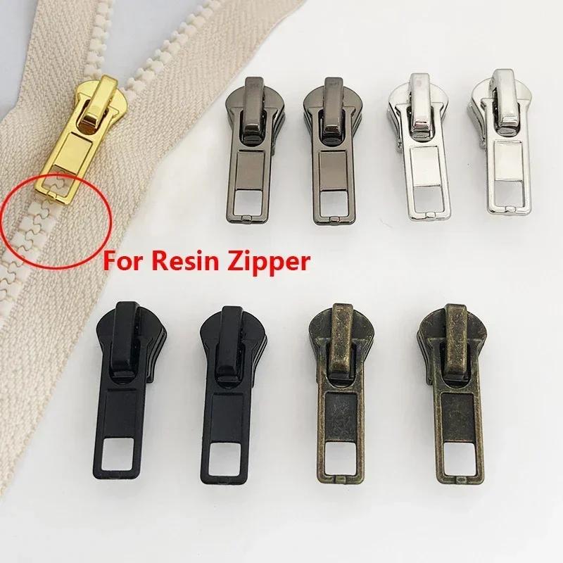 10/20Pcs 3# 5# Zipper Slider for Metal Resin Zips Bag Clothes Shoes Decor Zippers Puller Head Garment Sewing Closure Accessories