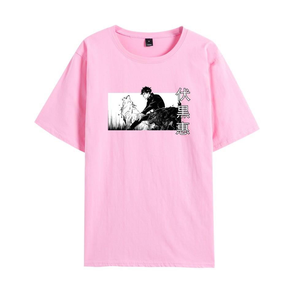 Jujutsu Kaisen Cartoon Tshirt Men Women Print Top Tees Harajuku Tshirts Fashion Summer T-shirt