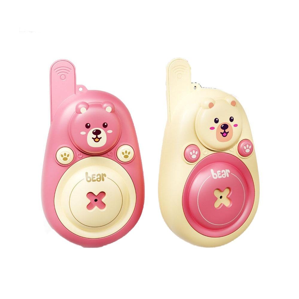 1 Pair Long Range Kids Walkie Talkies Lovely Bear Interactive Radio Transmitter Christmas Gift