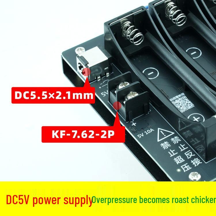 8-Channel 18550 Battery Capacity & Internal Resistance Tester with 2.4" Display and 21700 Test Fixture