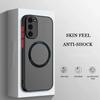 Matte Hülle Samsung Galaxy S24 S23 S22 Ultra Plus S21 S20 FE Für Magsafe Magnetic Charge Bumper Kameraschutz Cover funda
