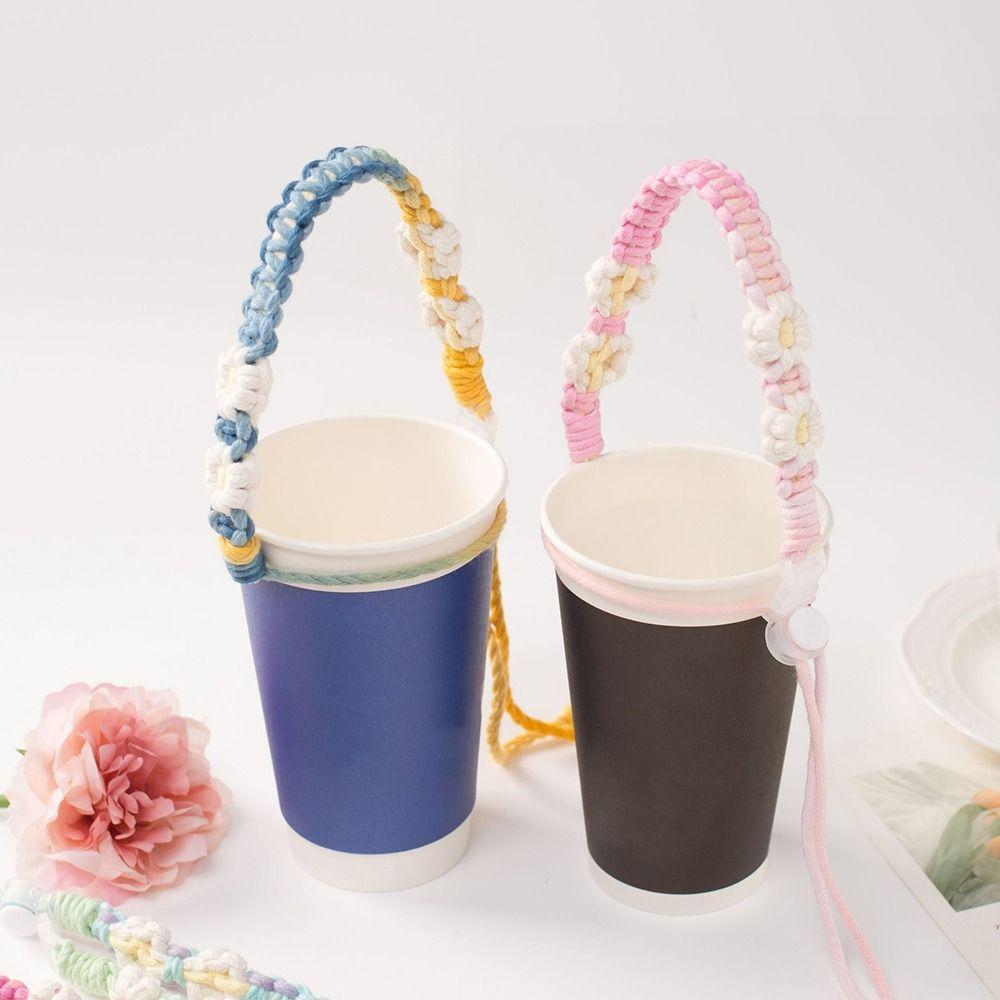 Coffee Milk Tea Cup Strap Water Bottle Handle Leakproof Packaging Strap Cup Carrying Strap