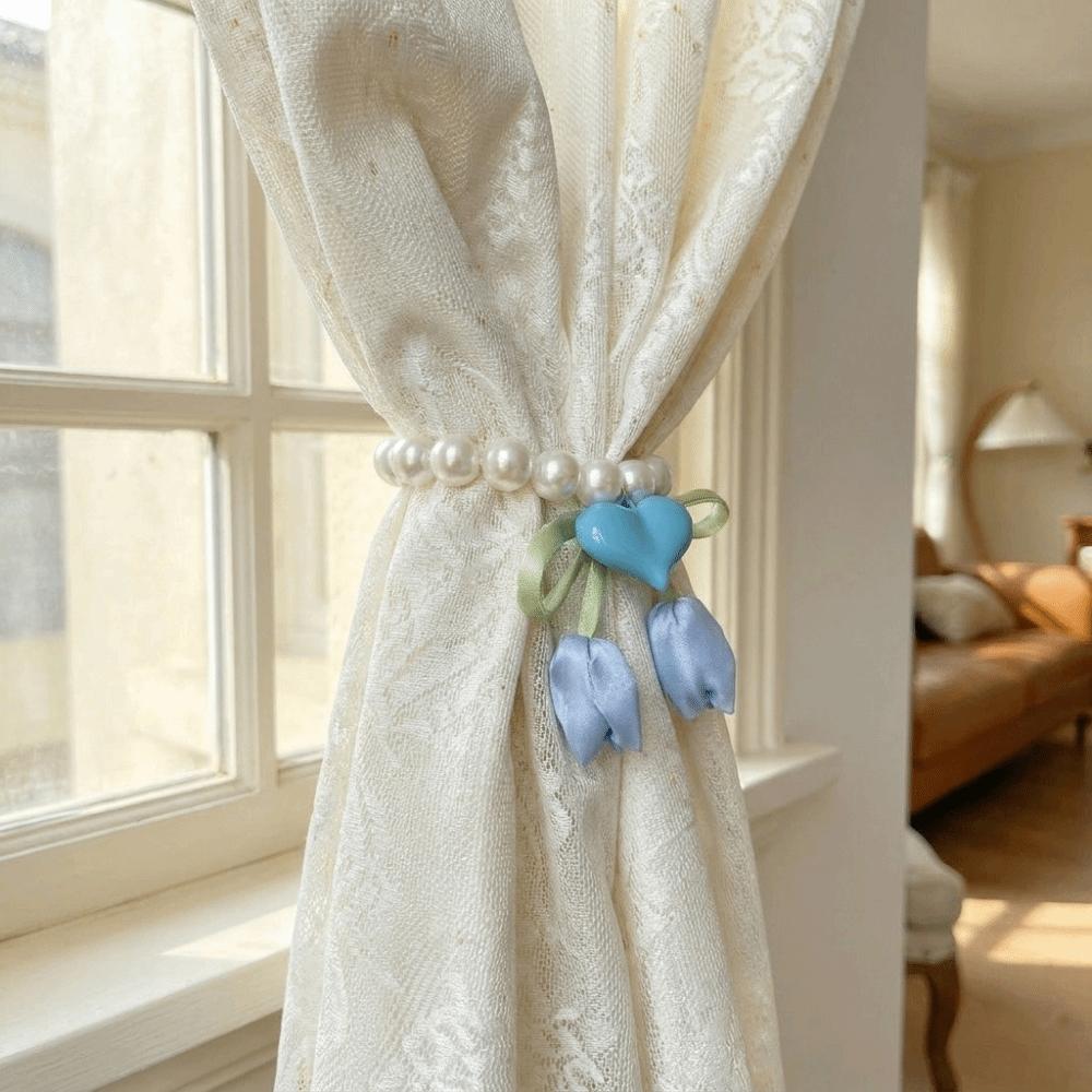 Adjustable Tulip Gauze Curtain Tie Beautifully Heart Curtain Binding Curtain Tiebacks Living Room