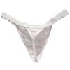 Damen Spitze G-String Tanga Unsichtbar Bikinihöschen Unterwäsche Niedrige Taille Tanga T-Rücken Lingerie Gelb XL