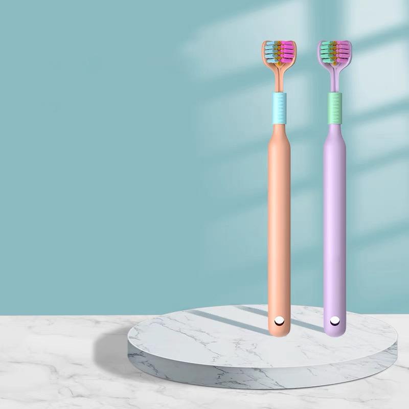 Three Sided Toothbrush Soft Bristle Tooth Brush Ultra Fine Toothbrush Oral Care Safety Teeth Brush Oral Health Cleaner