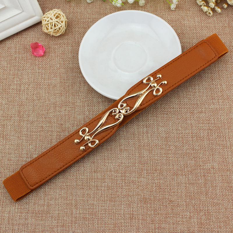 Spring And Summer Women'S Thin Dress With Elastic Buckle Waist Seal Women'S Fashion Accessories, Thin Elastic Belt Three Sizes