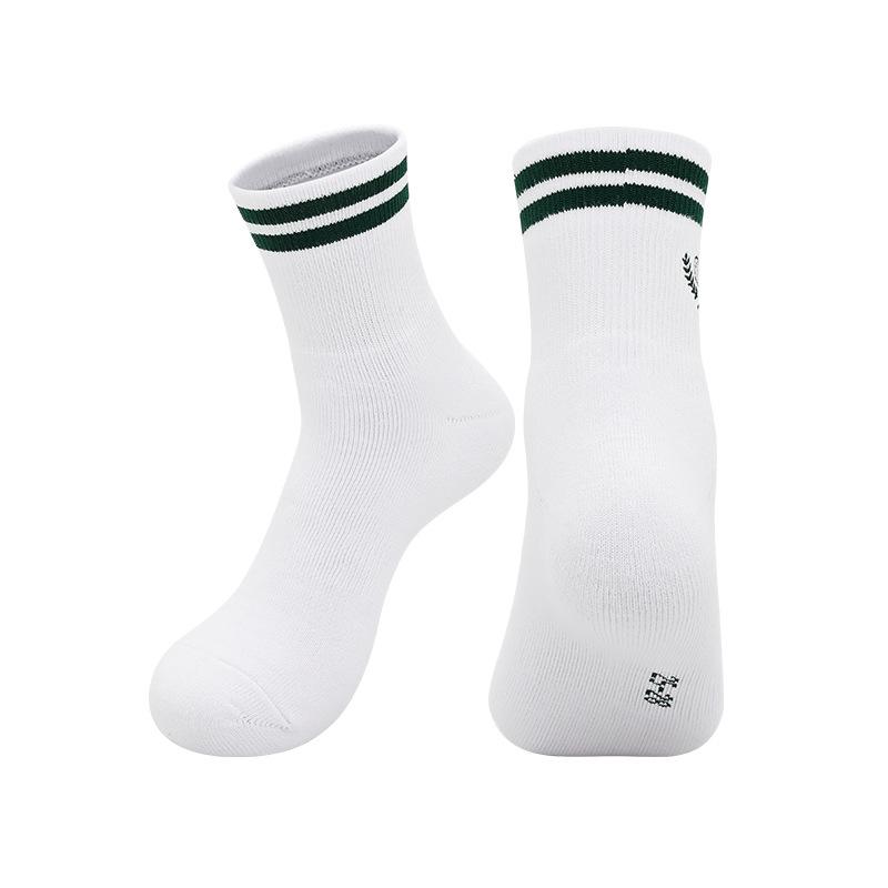 Summer Professional Badminton Socks Youth Non-Slip Mid-Tube Sports Socks Basketball Running Cotton Sweat-Absorbing Training Socks