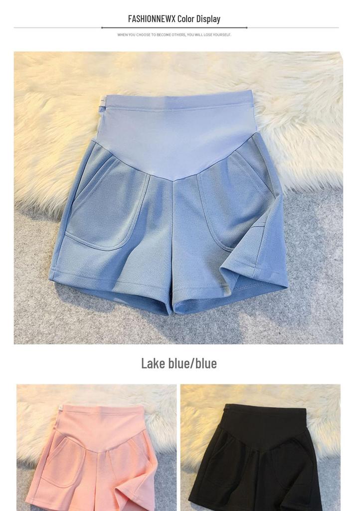 2026 Summer Maternity Shorts: Thin, Non-Constricting for Belly, Petite Wide-Leg Five-Point Pants