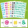 6 PCS/set Rainbow Number Letter Stickers Children's Early Education Educational Toys DIY Puzzle Decorative Stickers Game