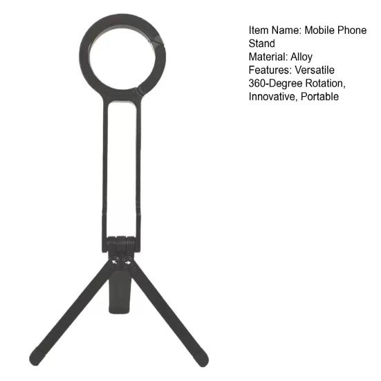 Magnetic Phone Tripod Foldable Phone Holder Portable Mini Tripod Versatile Travel-friendly Phone Mount for Indoor Outdoor