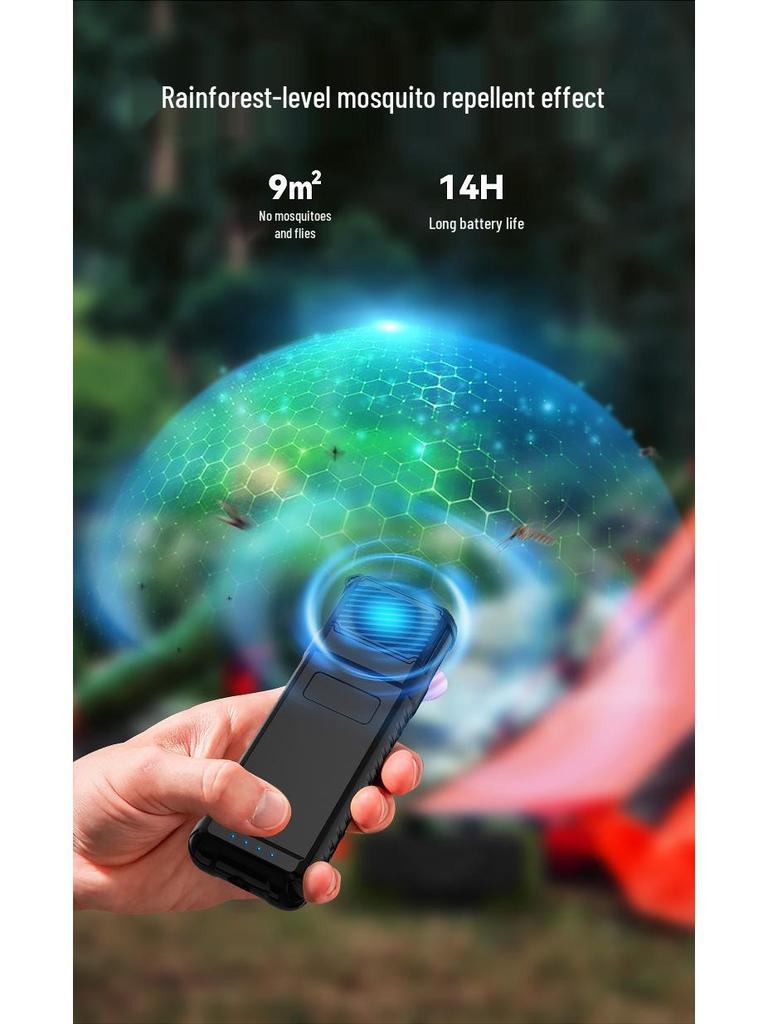 Portable Lithium Battery Mosquito Repellent: Wireless Electric Mosquito Killer & Insect Repellent for Camping