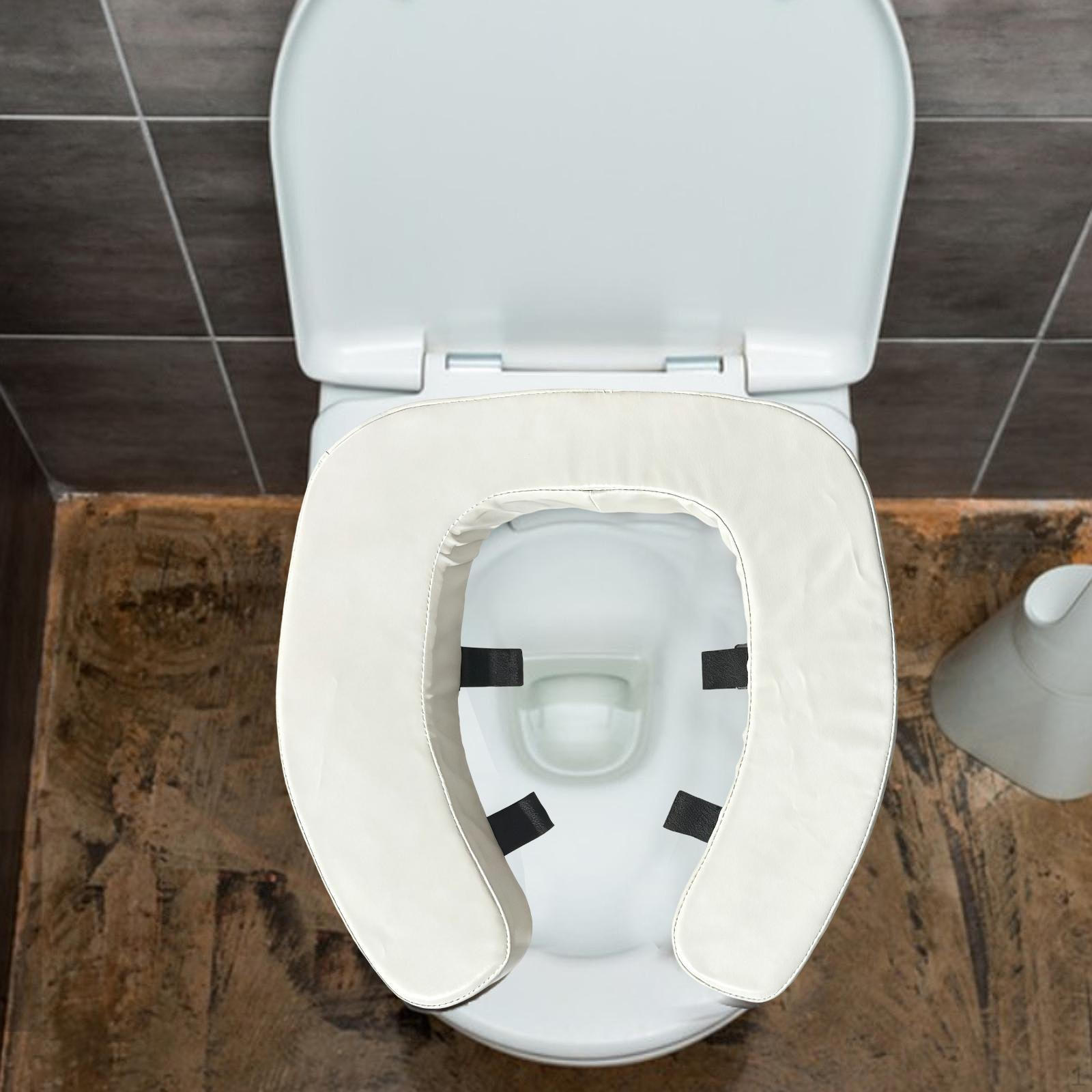 

Raised Toilet Seat Cushion Elevated Lifter Comfortable Universal Thicker Cover Pad for белый