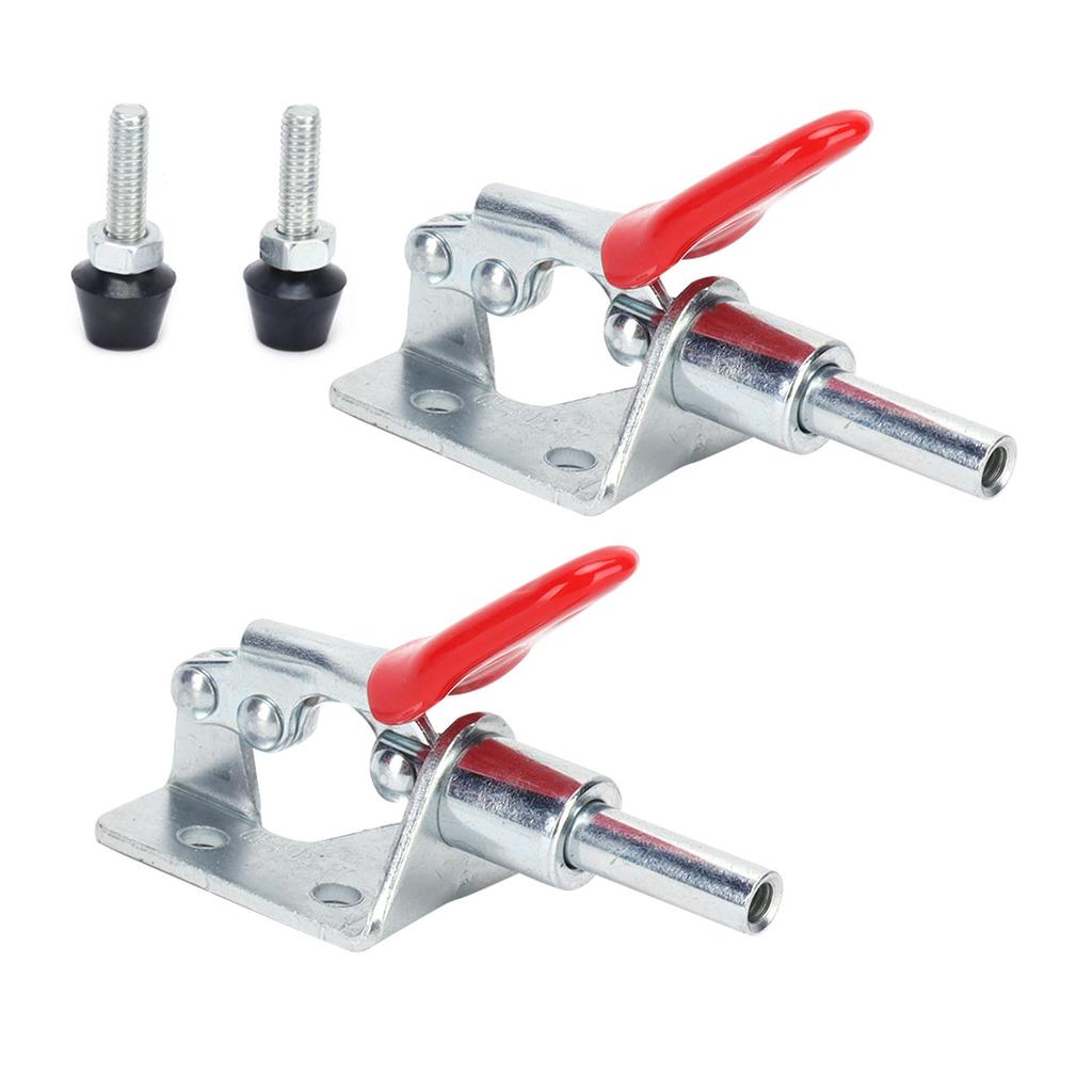 2er Set Schub-Zug-Kniehebelklemme Schnellpositionierung Handwerkzeug Heimdekorationszubehör