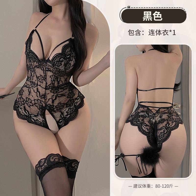 Sex Lingerie Female Passion Lace Free One-piece Teasing Perspective Flirting Seduction Sexy Pajamas