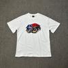 Unisex Übergroßes Baumwoll-Grafik-T-Shirt Lockerer Schnitt Rundhalsausschnitt Kurzarm T-Shirt Herren Damen Freizeit