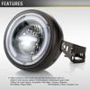 6.5 Inch Round LED Motorcycle Headlight with Brackets Assembly Suitable for Custom Bikes Cafe Racers Enhanced Visibility