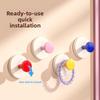 Strong Load Suction Hooks Wall Mount No Drilling Bathroom Storage For Shower Items