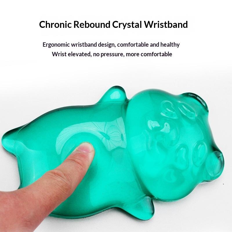 1 stk Klar Sød Bjørn Mus Håndledsstøtte Ergonomisk Silikone Gel Mus Håndledsstøtte til Tastatur og Spil