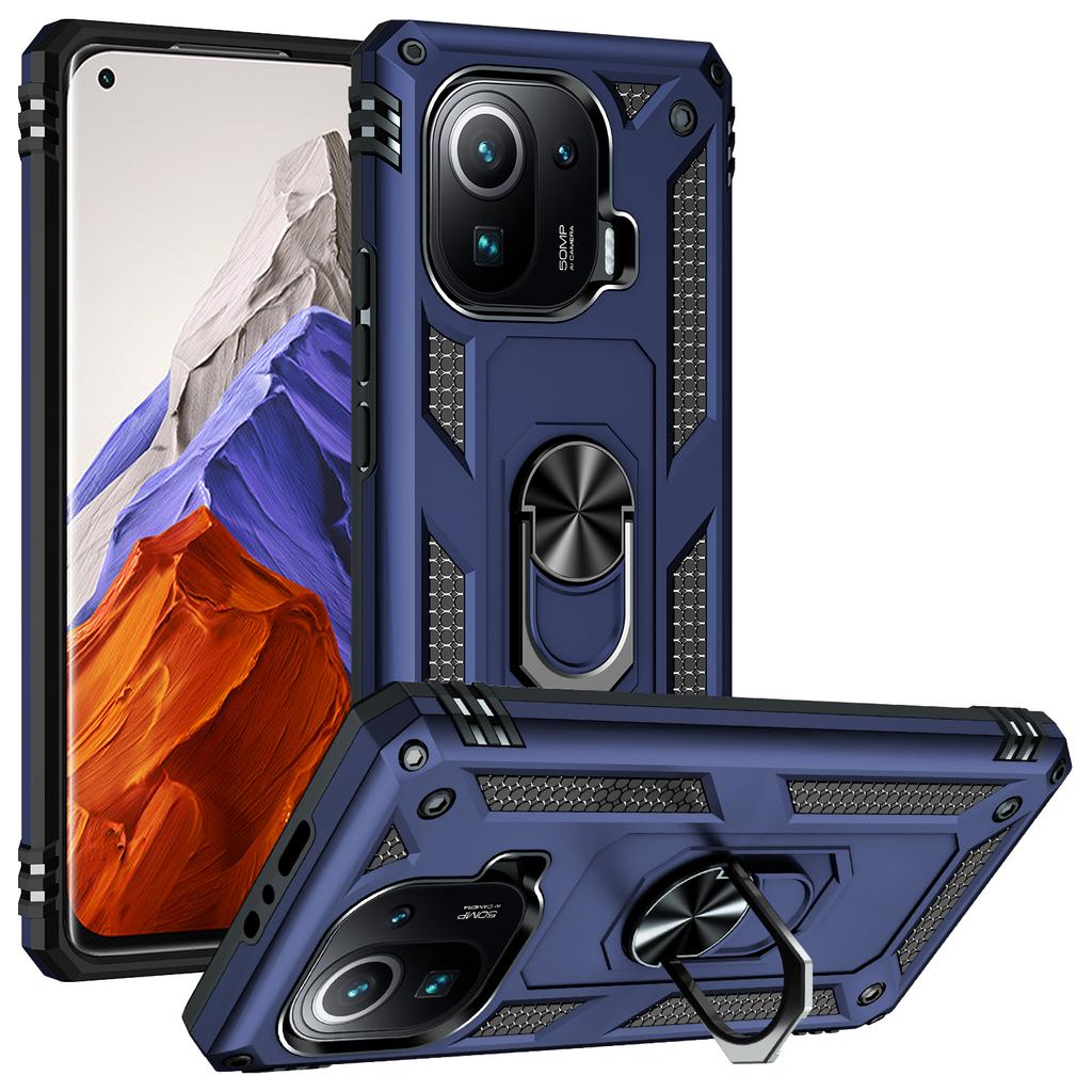 Shockproof Cover For Xiaomi Mi 11 Pro Case Mi 11 Pro Ring Holder Phone Case For Xiaomi Mi11 Pro 11Pro Funda Coque Business Capa