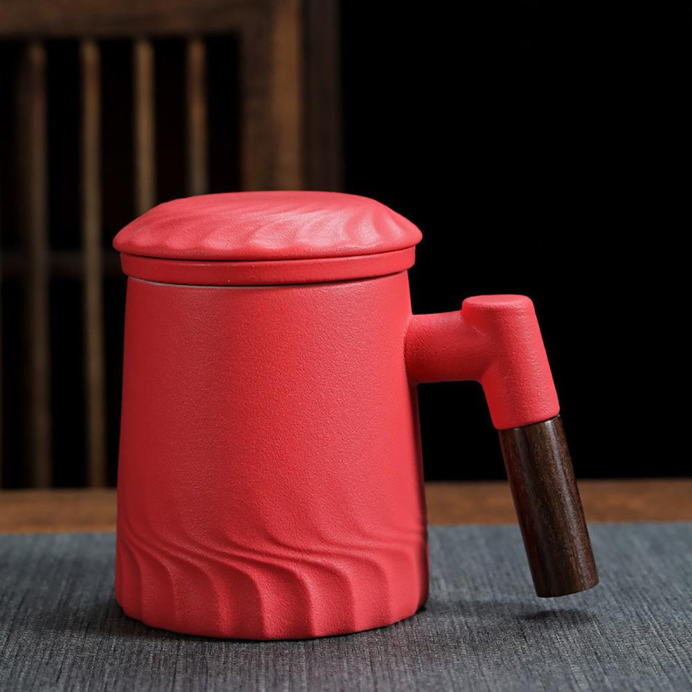 Beautiful Large Tea Mug With Filter Color Changing Mug Cup Cute Mugs Coffee Cups Christmas Mugs Set Thermal Original Ceramic Lid