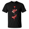 2024 Amazing Tee Men Rose Tops Black By Depeche Mode T Shirt Casual Oversized Double-sided Male Casual Graphic Streetwear Unisex
