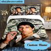 Custom Name Scarface Bedding Set 3pcs, Bedding Set Including 1pc Duvet Cover And 2pcs Pillowcases for Bedroom, Dormitory Gift