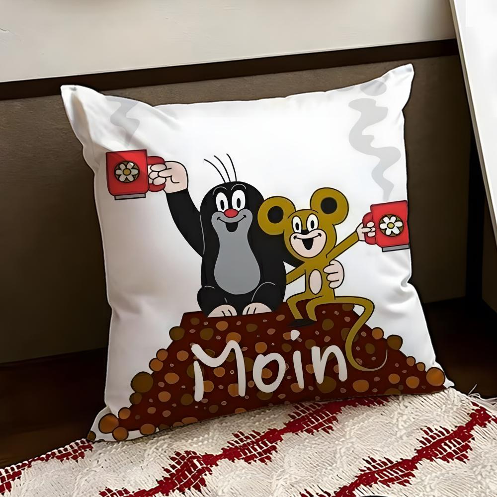 TThe Little MoleS Cushion Cover Reversible Soft Durable Pillow Cover Home  Car MultiScene Use for Daily Comfort