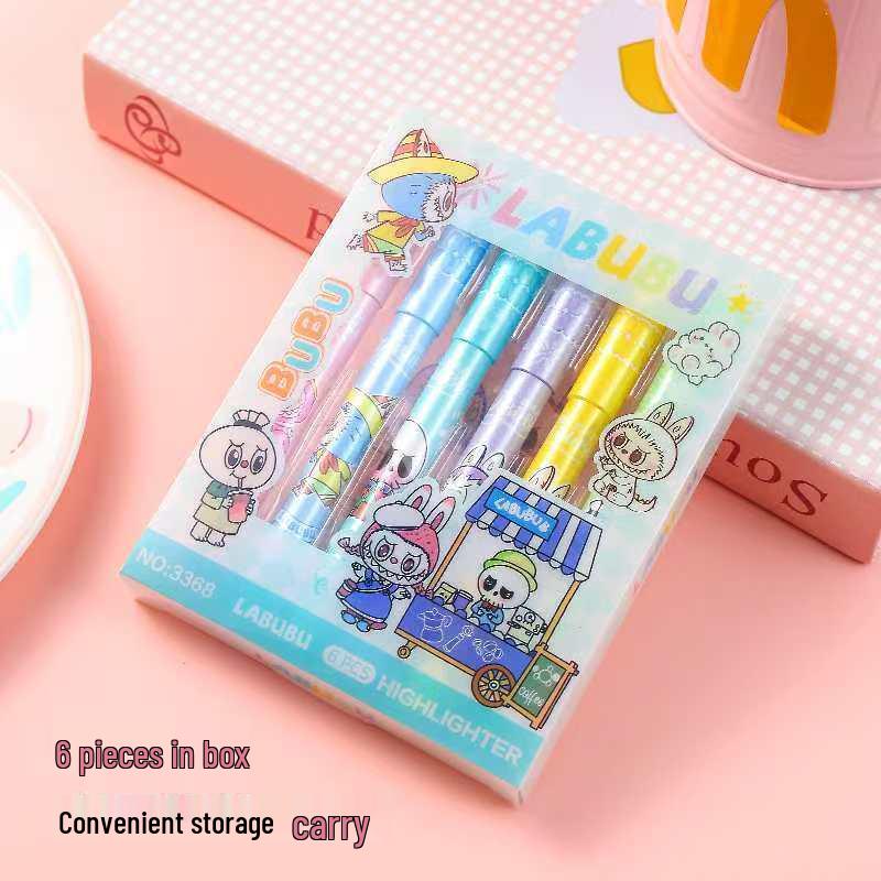 Sanrio Cute Cartoon Highlighters: Eye-Friendly Journal Markers for Students