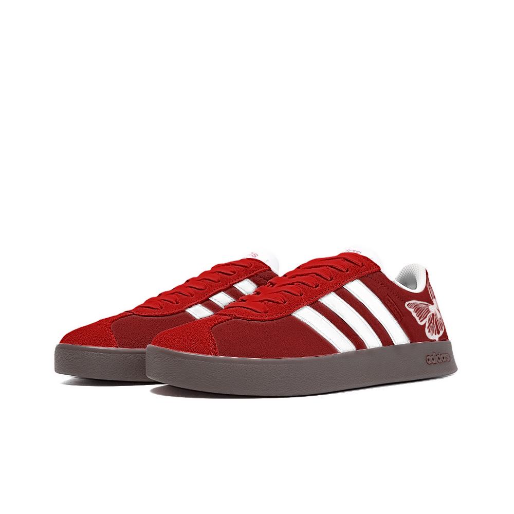 Adidas Neo Vl Court Dreamweaver, Amber Low top Skateboard Shoes Unisex Red HQ1802(Team189-)