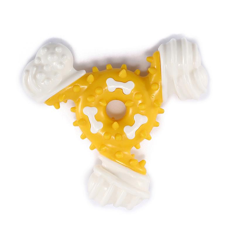 Nylon Chew Triangle Bone: Bite-Resistant, Teeth-Cleaning Dog Toy for Interactive Chewing & Boredom Relief